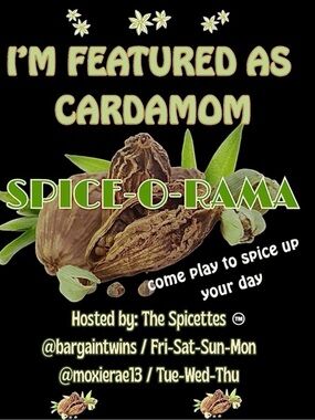 🌶️ I’m Featured as CARDAMOM 🌶️ on Spice-O-Rama Daily Share Game 6/27 🪩